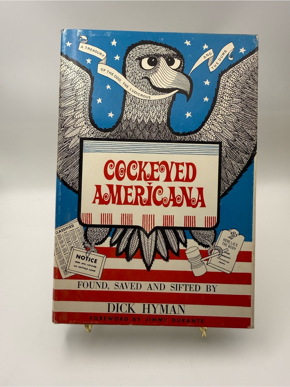 Source Unknown - Blue & Red Cockeyed Americana Coffee Table Book